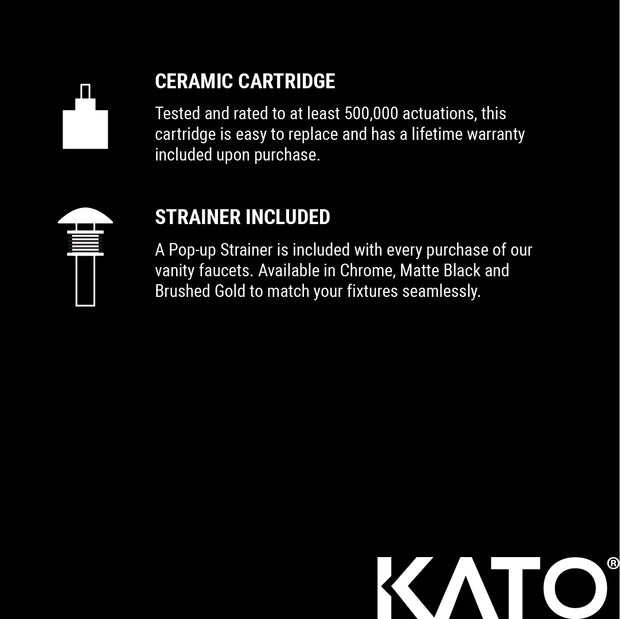 KATO® LUKA Stainless Steel Bathroom Faucet